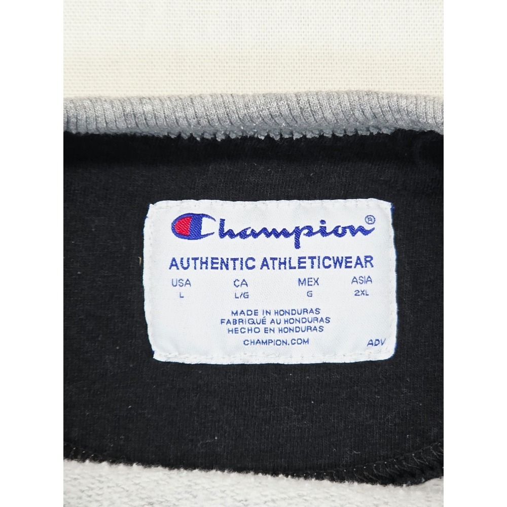Champion Mens Crewneck Sweatshirt Gray Authentic Athleticwear Logo Large - Picture 4 of 8